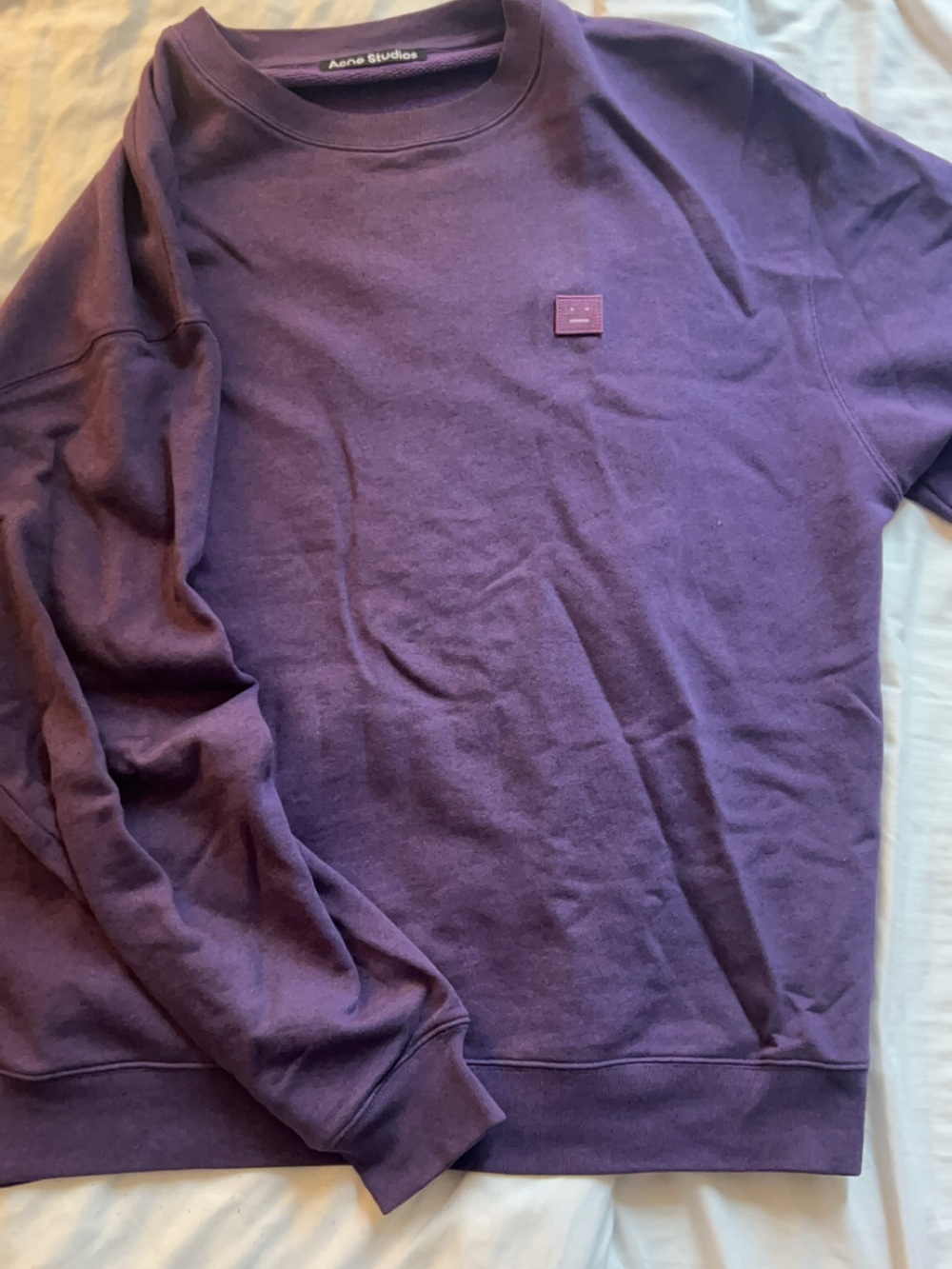 Acne Studios Purple Crewneck Sweater